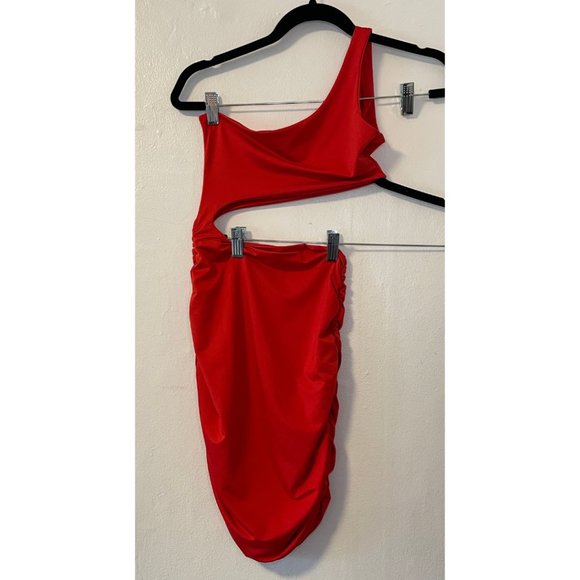 SHEIN SXY One Shoulder Cutout Bodycon Dress - Picture 4 of 4